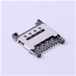 SIM卡連接器 > 翻蓋式 MicroSIM卡 卡座 8PIN>KH-SIM1616-8PIN