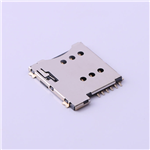SIM卡連接器 > 自彈式 MicroSIM卡 卡座 6PIN>KH-SIM1616-6PIN