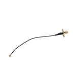 鍍金四孔法蘭SMA轉(zhuǎn)1代IPEX 1.13黑色線線長120MM——KH-FLSMA-IPEX113-120