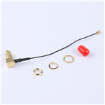 轉接線 11牙SMA彎母頭轉一代IPEX RG081黑色線——KH-SMAKW-IPEX-RG0.81-B90