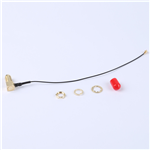 轉接線 11牙SMA彎母頭轉一代IPEX RG081黑色線——KH-SMAKW-IPEX-RG0.81-B140