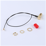 轉接線 11牙SMA彎母頭轉一代IPEX RG081黑色線——KH-SMAKW-IPEX-RG0.81-B250