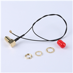 轉接線 11牙SMA彎母頭轉一代IPEX RG081黑色線——KH-SMAKW-IPEX-RG0.81-B300