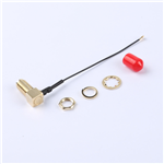 轉接線 11牙SMA彎母頭轉四代IPEX RG081黑色線——KH-SMAKW-IPEX4-RG0.81-B70