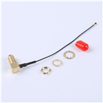 轉接線 11牙SMA彎母頭轉四代IPEX RG081黑色線——KH-SMAKW-IPEX4-RG0.81-B90