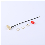 轉(zhuǎn)接線 11牙SMA彎母頭轉(zhuǎn)四代IPEX RG137黑色線——KH-SMAKW-IPEX4-RG1.37-B100