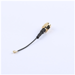 SMA公頭公針轉(zhuǎn)一代IPEX,RG1.13黑色線,線長50mm——KH-SMAJ-IPEX-RG1.13-B50