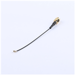 SMA公頭公針轉一代IPEX,RG1.13黑色線,線長90mm——KH-SMAJ-IPEX-RG1.13-B90