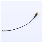 SMA公頭公針轉一代IPEX,RG1.13黑色線,線長120mm——KH-SMAJ-IPEX-RG1.13-B120