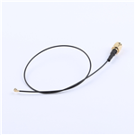 SMA公頭公針轉一代IPEX,RG1.13黑色線,線長300mm——KH-SMAJ-IPEX-RG1.13-B300