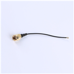 SMA公頭公針轉(zhuǎn)四代IPEX,RG1.37黑色線,線長100mm——KH-SMAJ-IPEX4-RG1.37-B100