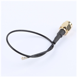SMA公頭公針轉(zhuǎn)四代IPEX,RG1.37黑色線,線長160mm——KH-SMAJ-IPEX4-RG1.37-B160