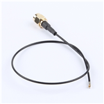 SMA公頭公針轉(zhuǎn)四代IPEX,RG1.37黑色線,線長250mm——KH-SMAJ-IPEX4-RG1.37-B250