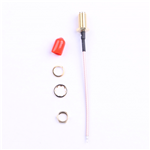 SMA鍍金外螺內孔，RG1.78線，L=80mm——KH-122-178SMA-80