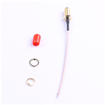 SMA鍍金外螺內孔，RG1.78線，L=100mm——KH-122-178SMA-100