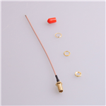 SMA鍍金外螺內孔，RG1.78線，L=150mm——KH-122-178SMA-150