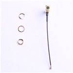 IPEX轉SMA鍍金彎頭，外螺內孔，RG1.13黑色線材，L=60mm(4件套)——KH-IPEX-SMA-W-80