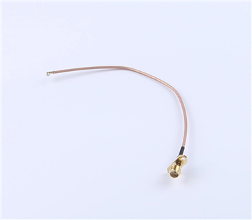 轉接線 雙孔法蘭SMA母頭轉一代IPEX RG178棕色線——KH-FL2SMAK-IPEX-RG178-160