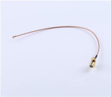 轉接線 雙孔法蘭SMA母頭轉一代IPEX RG178棕色線——KH-FL2SMAK-IPEX-RG178-200