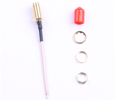 SMA鍍金外螺內孔，RG1.78線，L=60mm——KH-122-178SMA-60